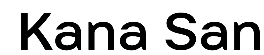  DEMO Kana Sans Med Regular font family download free