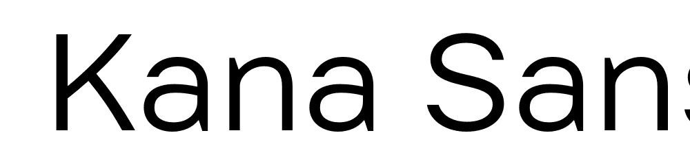  DEMO Kana Sans Regular font family download free