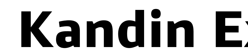  DEMO Kandin ExtraBold Regular font family download free