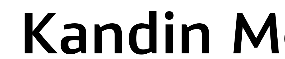  DEMO Kandin Medium Regular font family download free