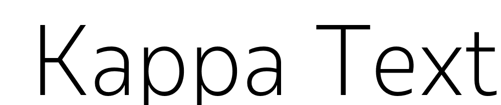  DEMO Kappa Text Light Regular font family download free