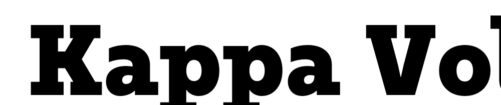  DEMO Kappa Vol2 Black Regular font family download free