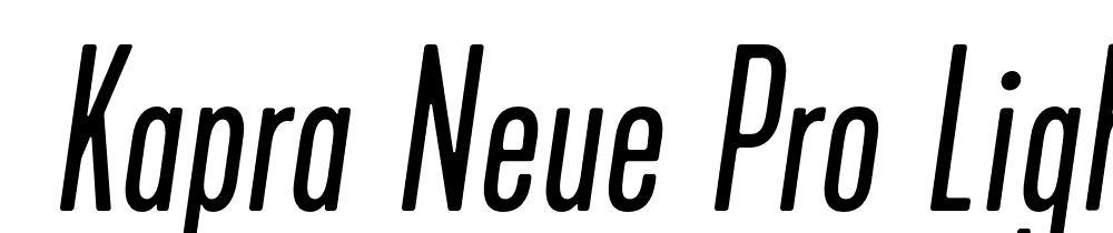  DEMO Kapra Neue Pro Light Cond Rounded Italic font family download free