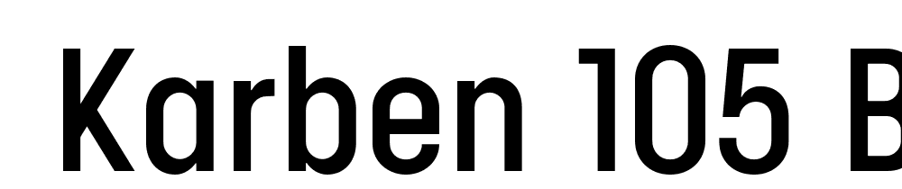  DEMO Karben 105 Bold font family download free