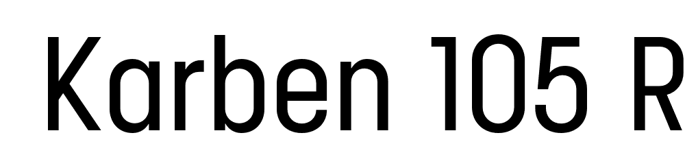  DEMO Karben 105 Regular font family download free