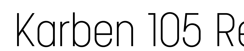  DEMO Karben 105 Regular font family download free