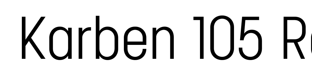  DEMO Karben 105 Regular font family download free