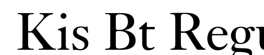  DEMO Kis BT Regular font family download free