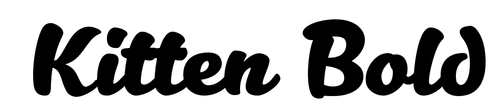  DEMO Kitten Bold font family download free