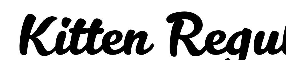  DEMO Kitten Regular font family download free