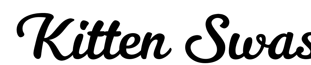  DEMO Kitten Swash Light Regular font family download free