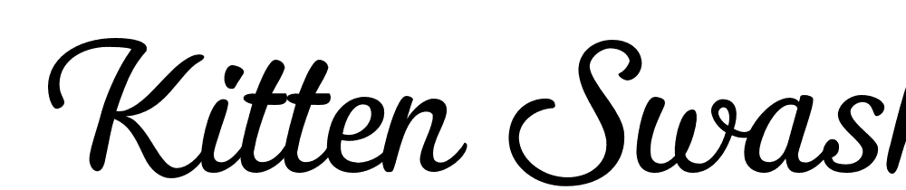  DEMO Kitten Swash Thin Regular font family download free