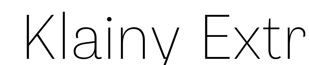  DEMO Klainy Extra Light Regular font family download free