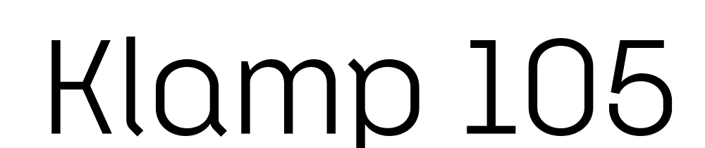  DEMO Klamp 105 Regular font family download free