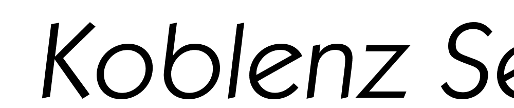  DEMO Koblenz Serial Light Italic font family download free