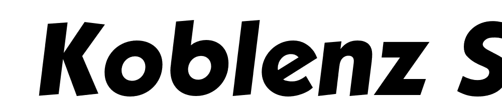  DEMO Koblenz Serial Xbold Italic font family download free