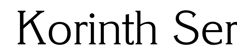  DEMO Korinth Serial Light Regular font family download free