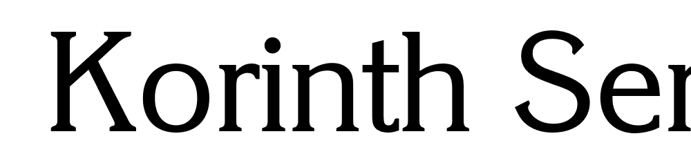  DEMO Korinth Serial Regular font family download free