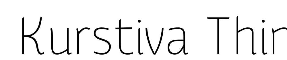  DEMO Kurstiva Thin Regular font family download free