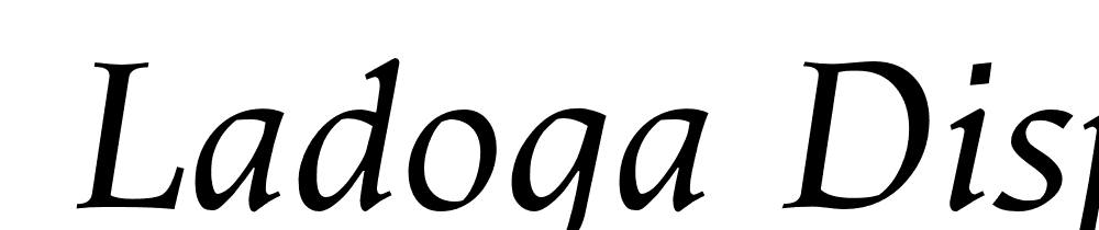  DEMO Ladoga Display Italic font family download free