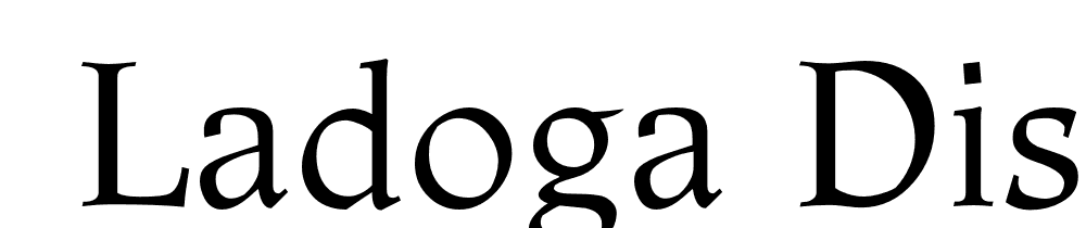  DEMO Ladoga Display Regular font family download free