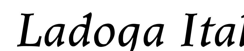  DEMO Ladoga Italic font family download free