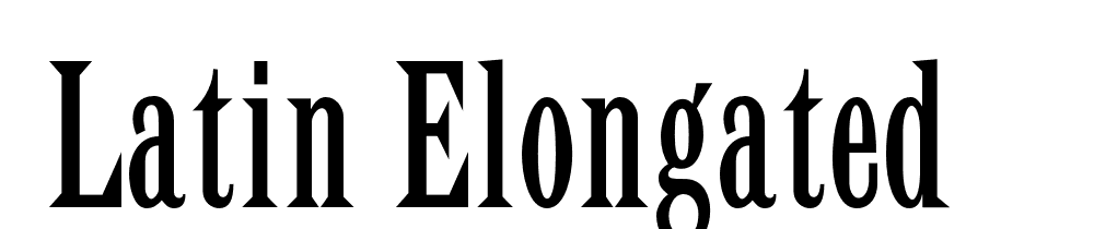  DEMO Latin Elongated font family download free