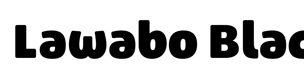  DEMO Lawabo Black Regular font family download free