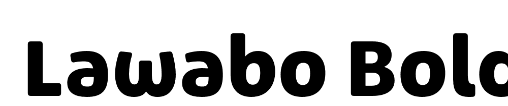  DEMO Lawabo Bold font family download free