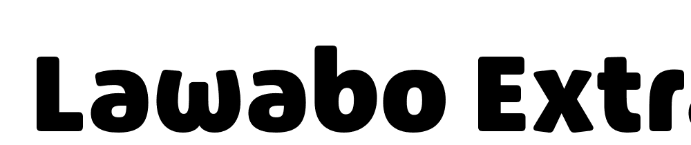  DEMO Lawabo Extrabold Regular font family download free