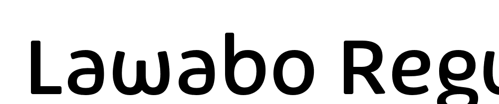  DEMO Lawabo Regular font family download free