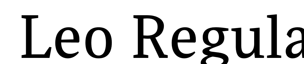  DEMO Leo Regular font family download free