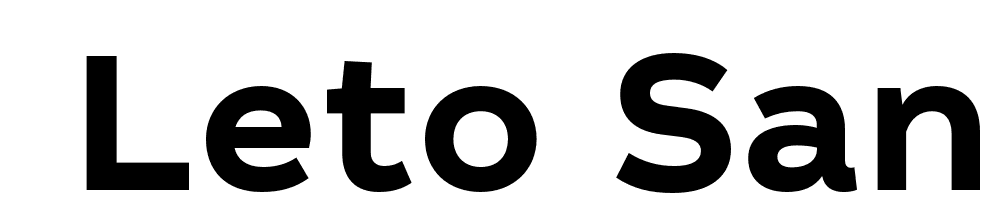  DEMO Leto Sans Bold font family download free