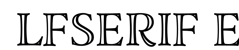  DEMO LFSerif Engraved Regular font family download free