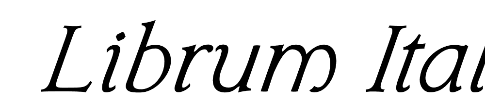  DEMO Librum Italic font family download free