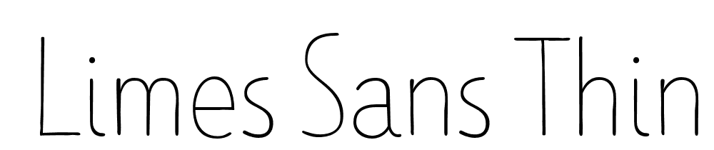  DEMO Limes Sans Thin Regular font family download free