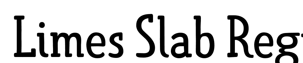  DEMO Limes Slab Regular font family download free