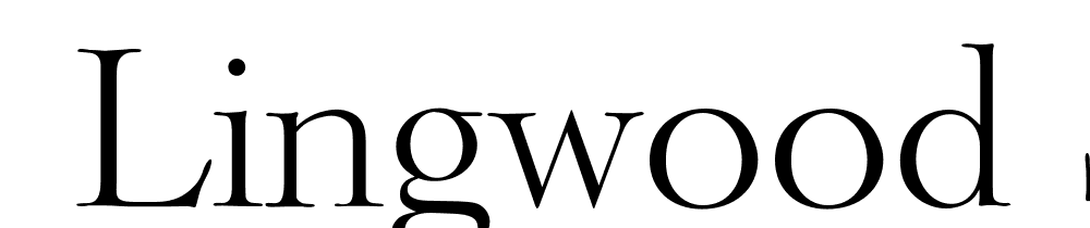  DEMO Lingwood Serial Light Regular font family download free