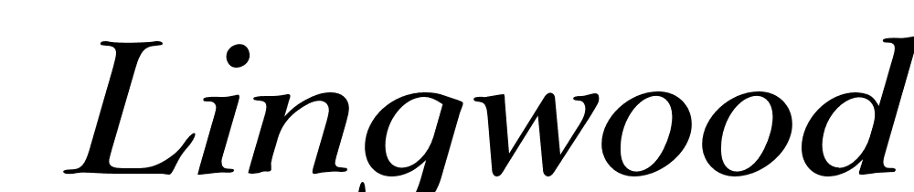  DEMO Lingwood Serial Medium Italic font family download free