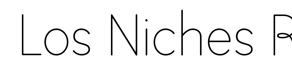  DEMO Los Niches Regular font family download free