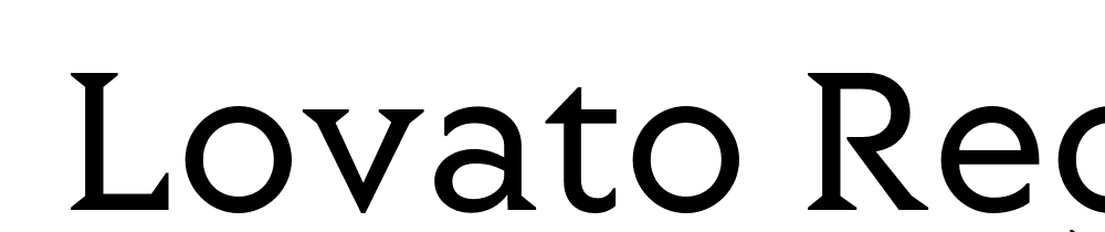  DEMO Lovato Regular font family download free