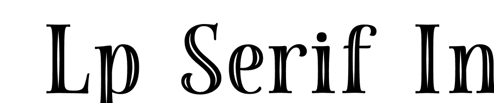  DEMO LP Serif Inline Regular font family download free