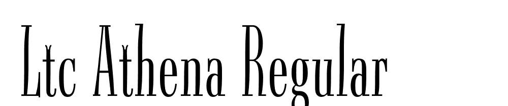  DEMO LTC Athena Regular font family download free