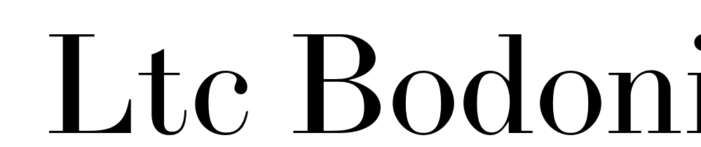  DEMO LTC Bodoni 175 Pro Regular font family download free