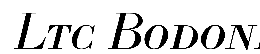  DEMO LTC Bodoni 175 SmallCaps Italic font family download free