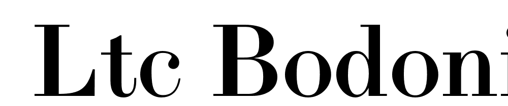  DEMO LTC Bodoni Bold OSF Regular font family download free