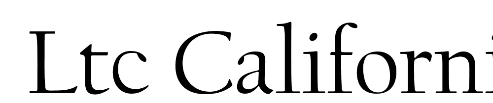  DEMO LTC Californian Display Regular font family download free