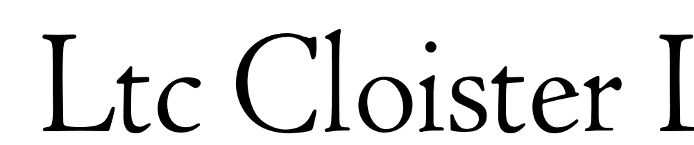  DEMO LTC Cloister Light Regular font family download free