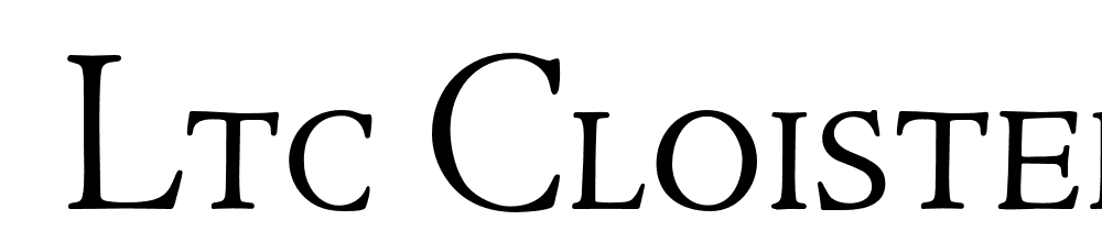  DEMO LTC Cloister Light SC Regular font family download free