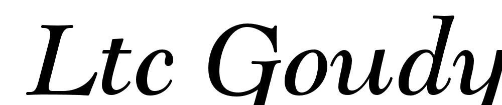  DEMO LTC Goudy Modern Italic font family download free